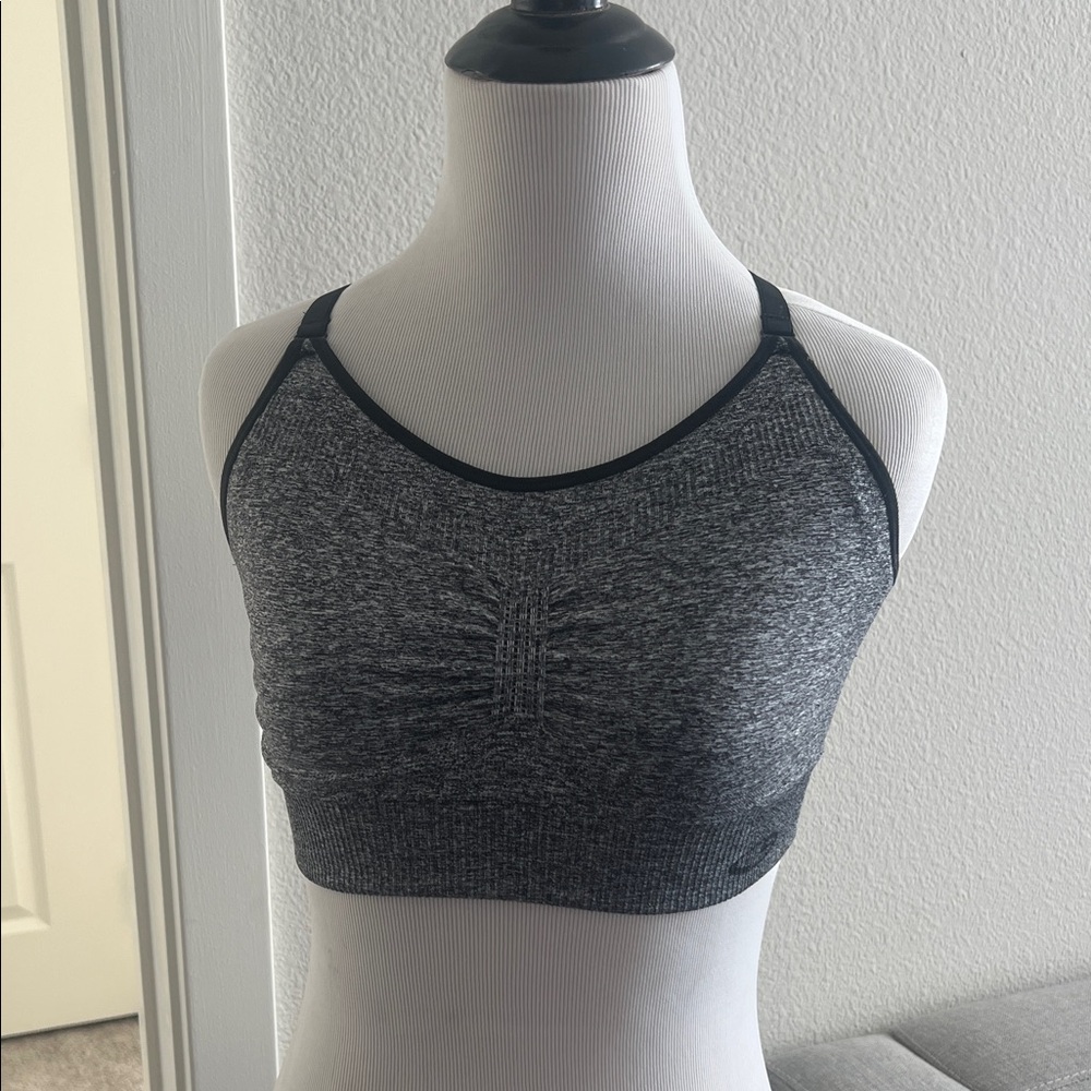 Champion Black and Gray Sports Bra